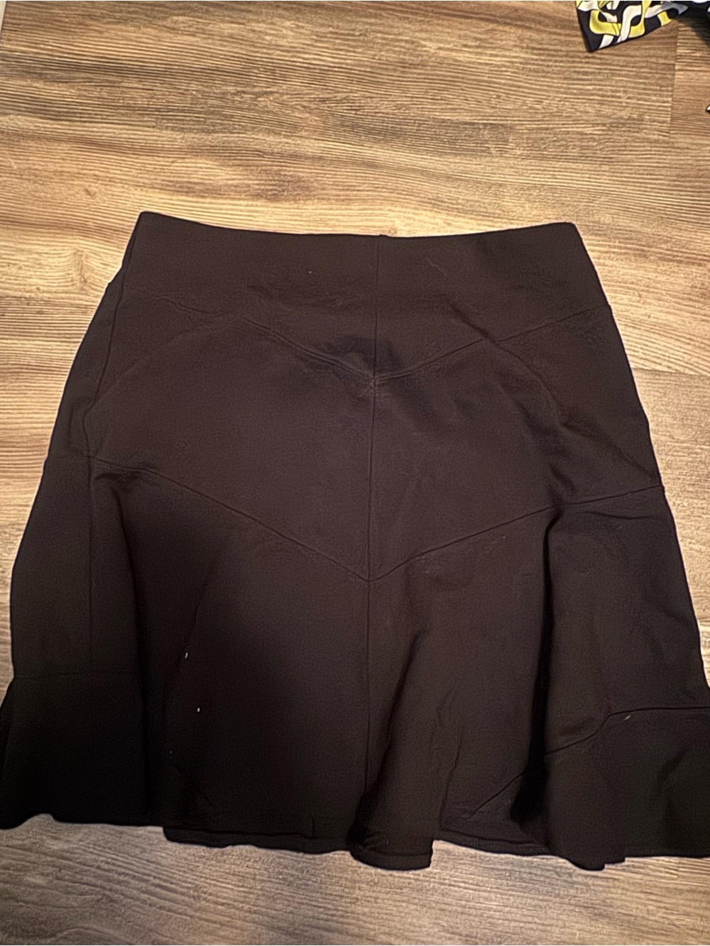 LOFT Black Midi Flared Skirt